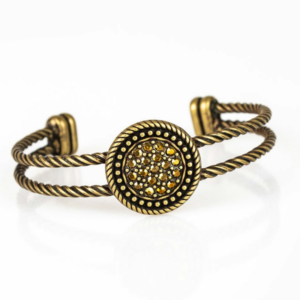 💝 5/$20 Definitely Dazzling Brass Bracelet